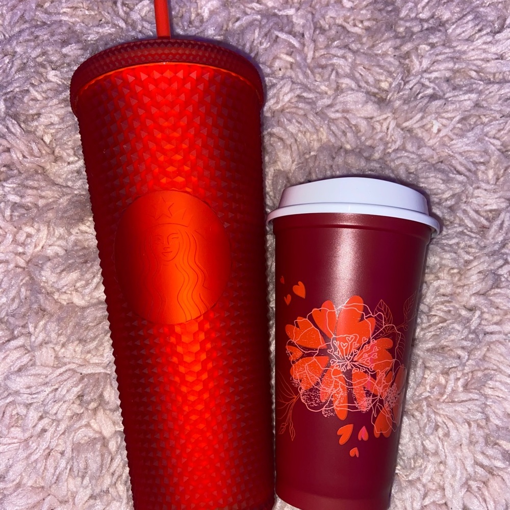 2021 Valentine’s Day red studded Starbucks tumblr